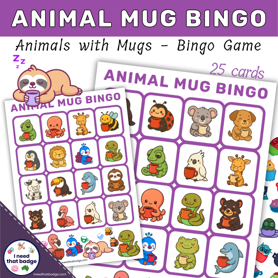 Animal Mug Bingo Cover INTB 2025