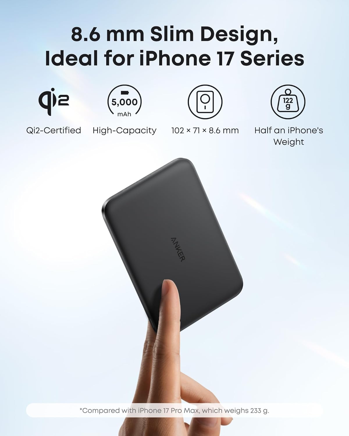 Anker Nano Power Bank Ultra-Slim 5000mAh Magnetic Battery Pack - Image 2