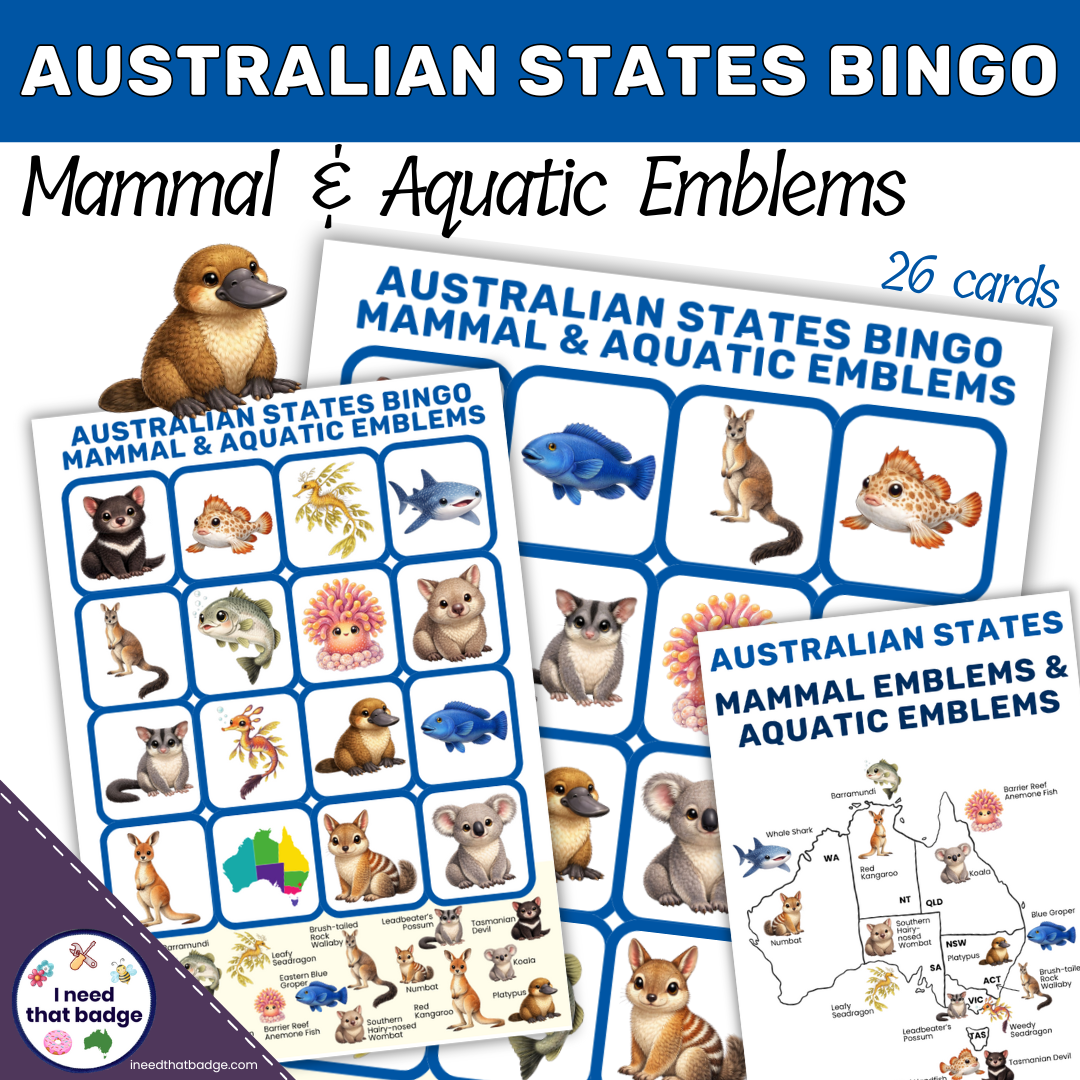 Aussie State Animals Bingo Cover INTB 2026