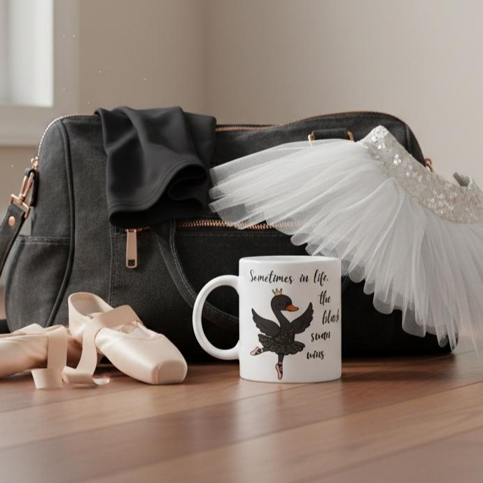Sometimes in life the black swan wins - Ceramic Mug - Image 5