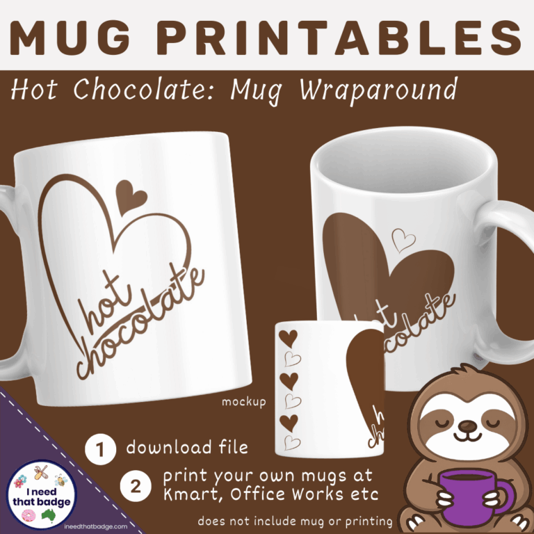 Love Hot Chocolate - Mug Printable