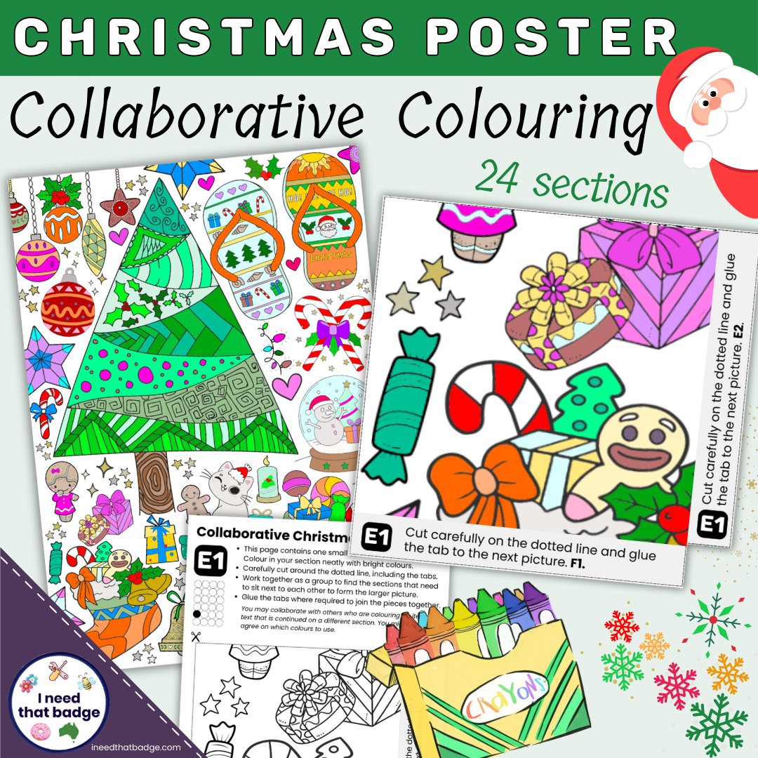 Christmas Collaborative Colouring