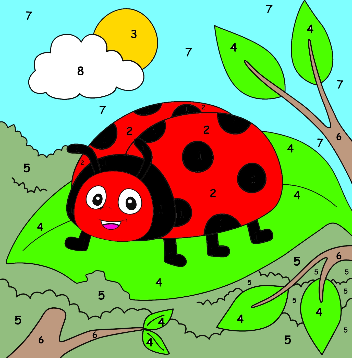 Coloured Ladybug INTB