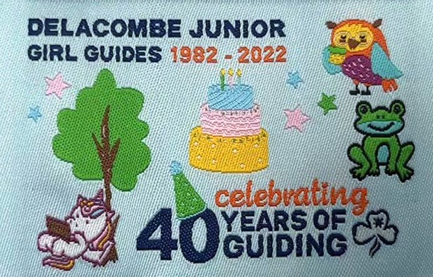 Delacombe Junior Guides 40th Birthday Badge