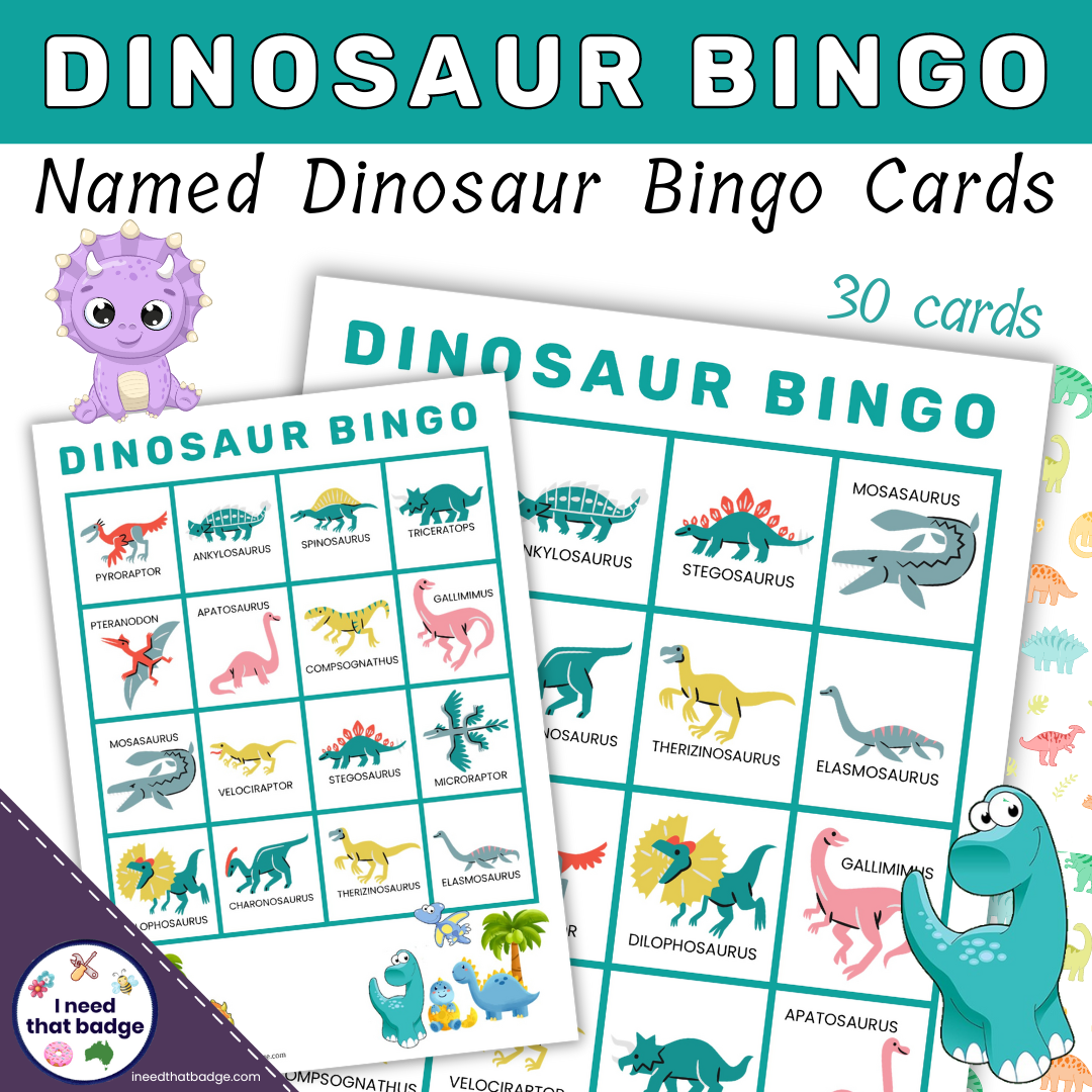 Dinosaur Bingo Cover INTB