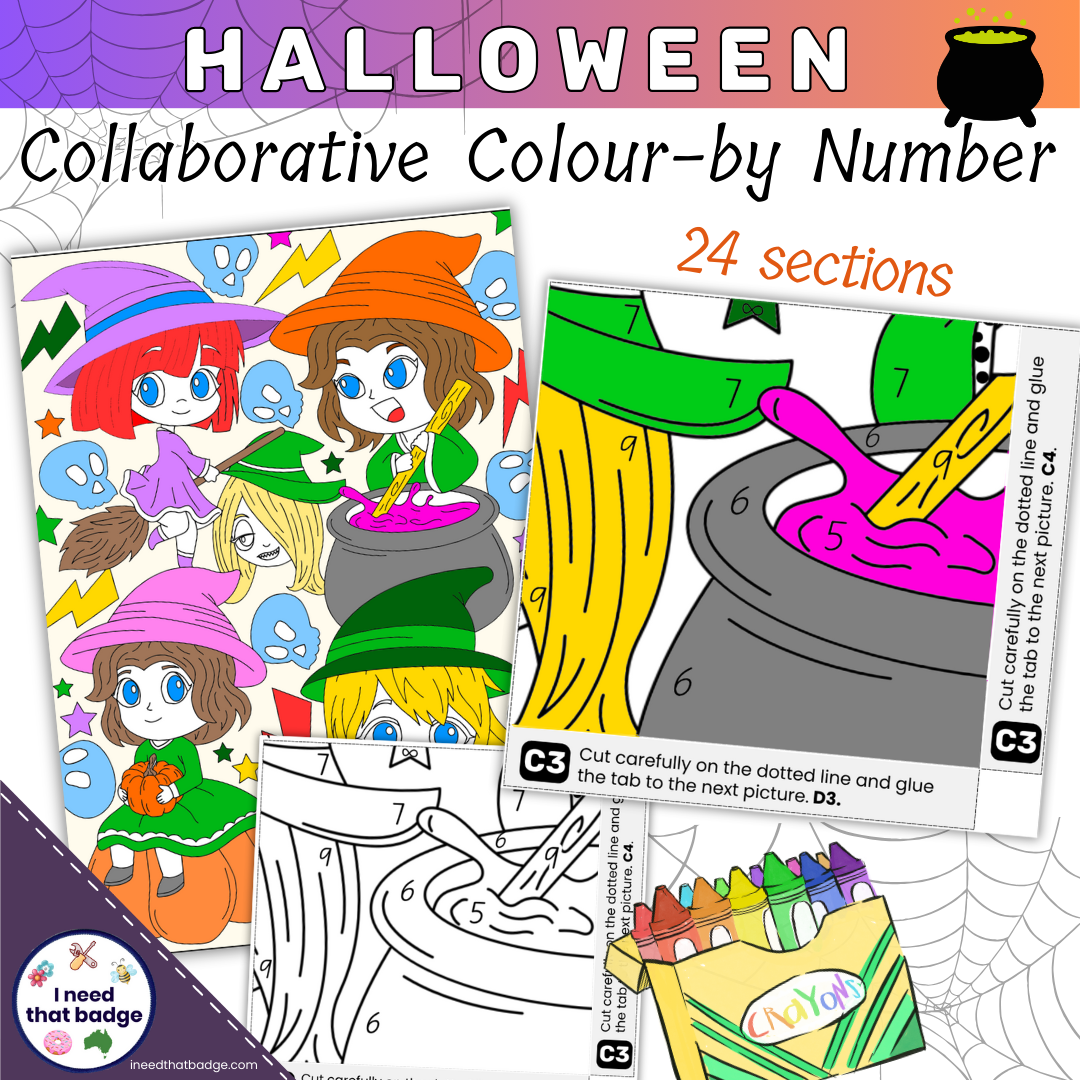 Halloween Collaborative Colour By Number