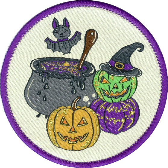 Halloween Badge Woven