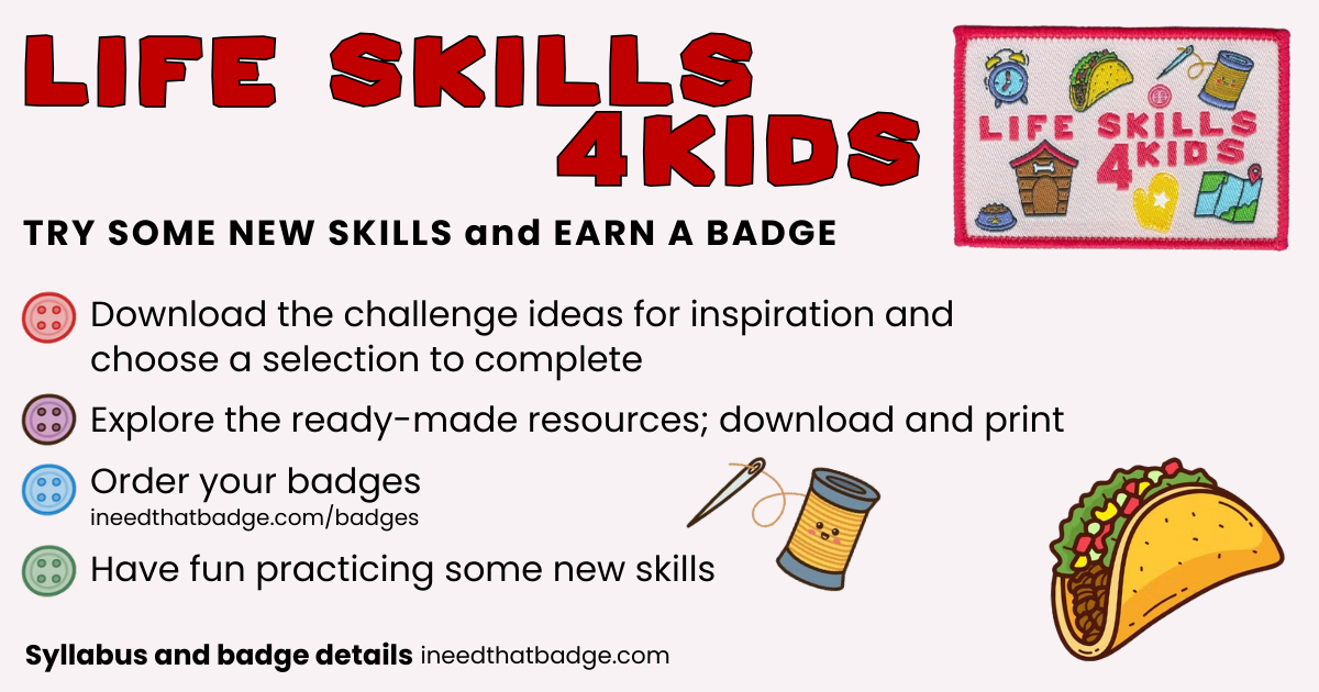 INTB Kids Life Skills Instructions 2025