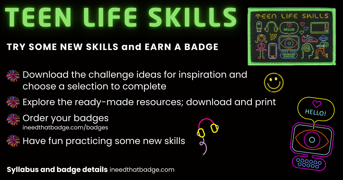 INTB Teen Life Skills Instructions 2025
