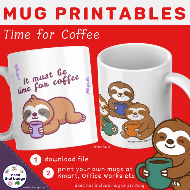 Time for Coffee - Mug Printable
