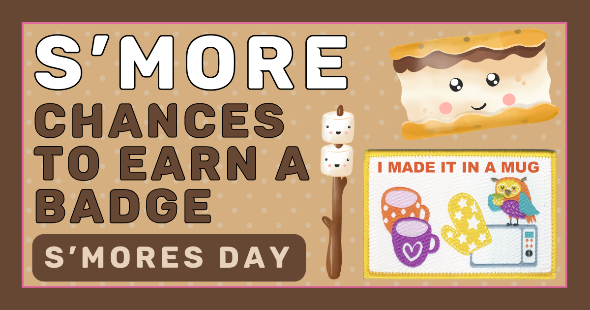 Smores Day Mug Badge