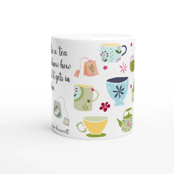 A Woman Is Like a Teabag - Ceramic Mug - Image 3