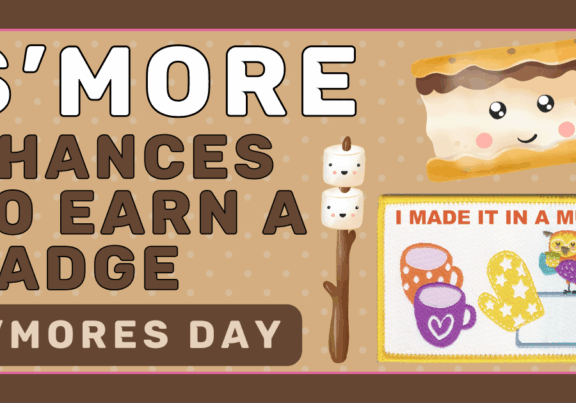 Smores Day Mug Badge